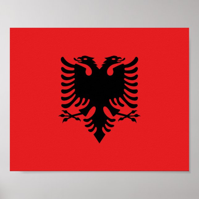 Affiche Albania Flag (Devant)