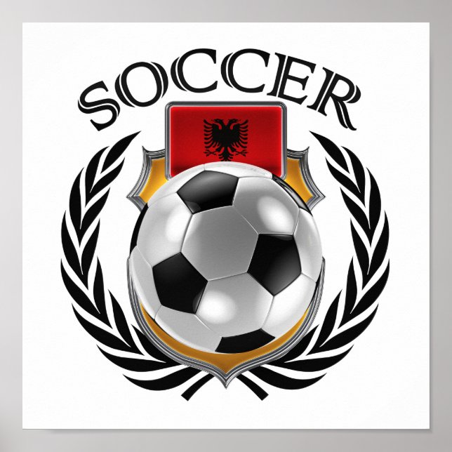 Affiche Albanie Football 2016 (Devant)