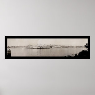 Affiche Albany NY Waterfront Photo 1909