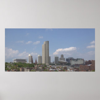 Affiche Albany vue sur le centre-ville Mai 2009