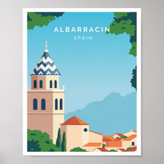Affiche Albarracin Espagne