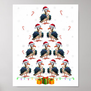 Affiche Albatross Santa Hat Noël Lumières Hommes Femmes No