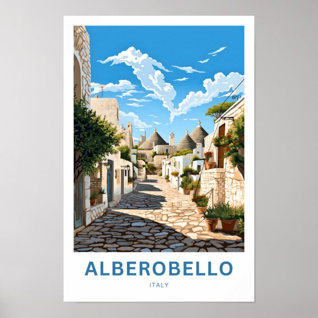 Affiche Alberobello Italie Imprimer Voyage (Devant)