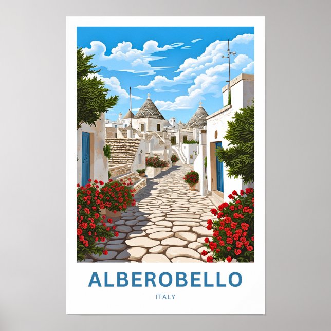 Affiche Alberobello Italie Imprimer Voyage (Devant)