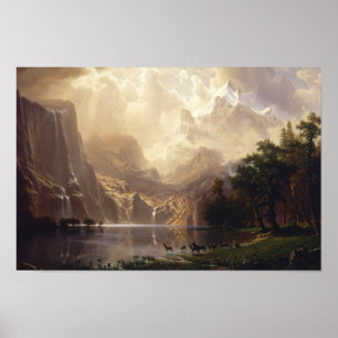 Affiche Albert Bierstadt - Among the Sierra Nevada