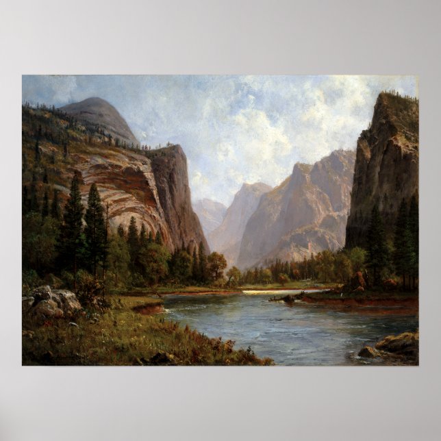 Affiche Albert Bierstadt Gates de Yosemite (Devant)