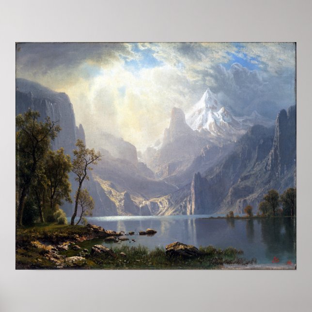 Affiche Albert Bierstadt In the Sierras Lake Tahoe (Devant)