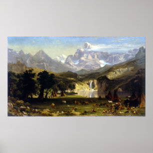Affiche Albert Bierstadt les montagnes rocheuses, le pois