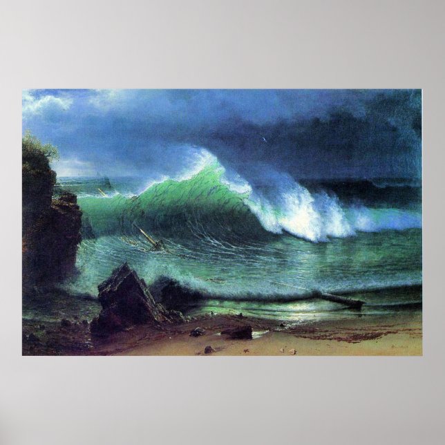 Affiche Albert Bierstadt, mer d'Emeraude (Devant)