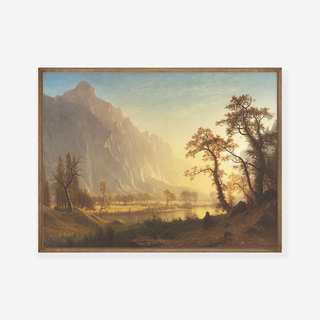 Affiche Albert Bierstadt Sunrise Yosemite Valley Peinture (Créateur téléchargé)