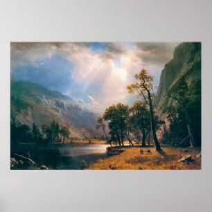 Affiche Albert Bierstadt's Half Dome, Yosemite Valley 1870