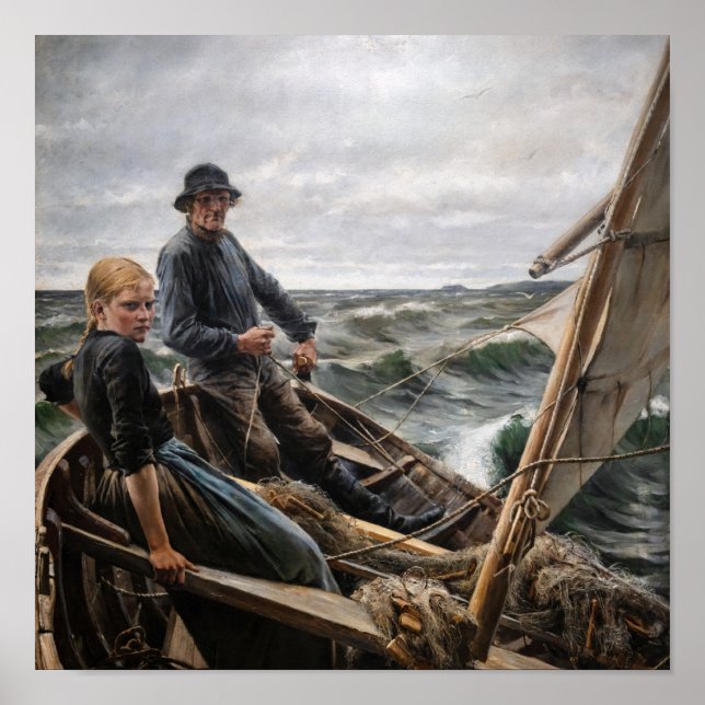 Affiche Albert Edelfeel - En mer (Devant)
