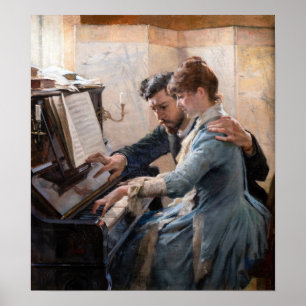 Affiche Albert Edelfeel - Jouer au piano