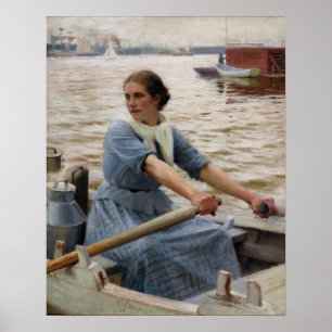 Affiche Albert Edelfeel - La Laitiere
