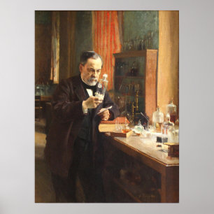 Affiche Albert Edelfeldt — Louis Pasteur (1885)