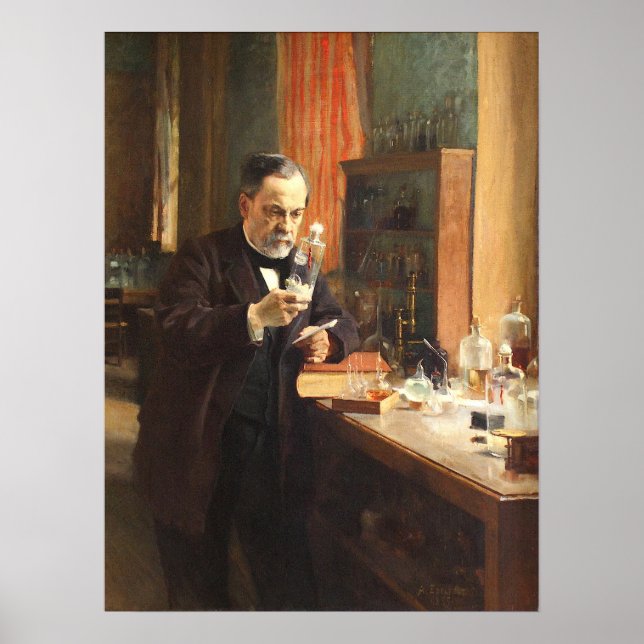 Affiche Albert Edelfeldt — Louis Pasteur (1885) (Devant)