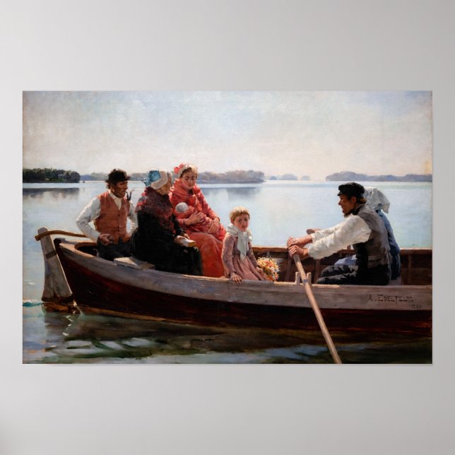 Affiche Albert Edelfelt - En route pour le baptême (Devant)