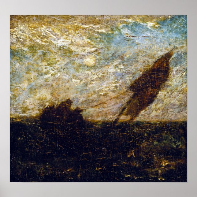 Affiche Albert Pinkham Ryder Les déchets des eaux (Devant)