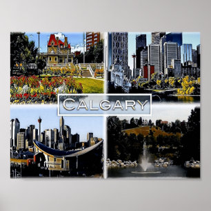 Affiche Alberta - Canada - Mosaic -