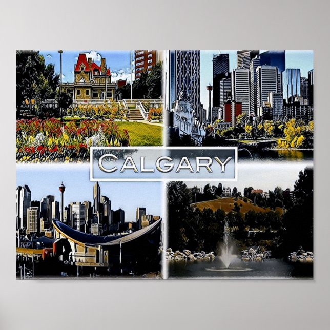 Affiche Alberta - Canada - Mosaic - (Devant)