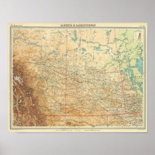 Affiche Alberta & Saskatchewan