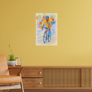 Affiche Alberto Contador sommet du col de Navacerrada 2008