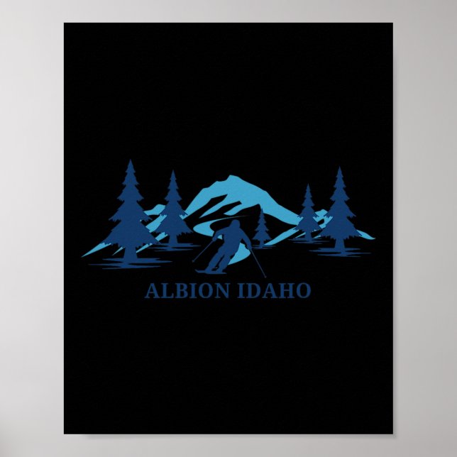 Affiche Albion Idaho Station de ski Ski (Devant)