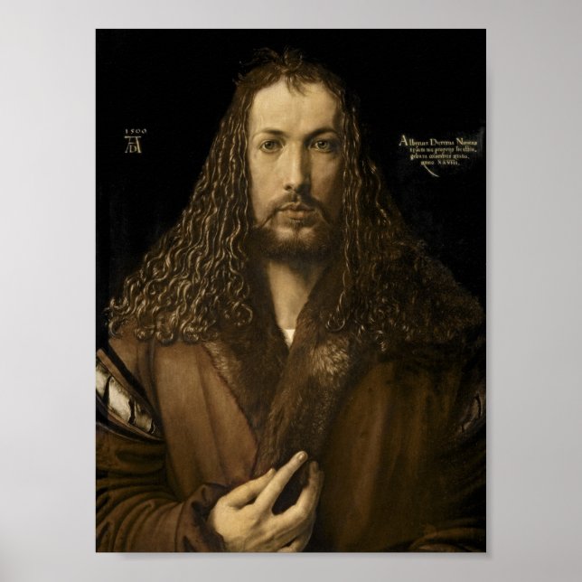 Affiche Albrecht Durer - Autoportrait (Devant)
