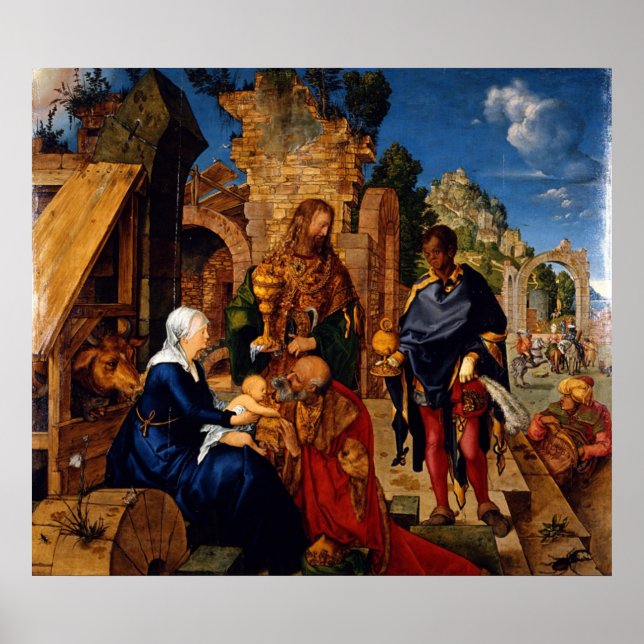 Affiche Albrecht Durer L'Adoration des Mages (Devant)