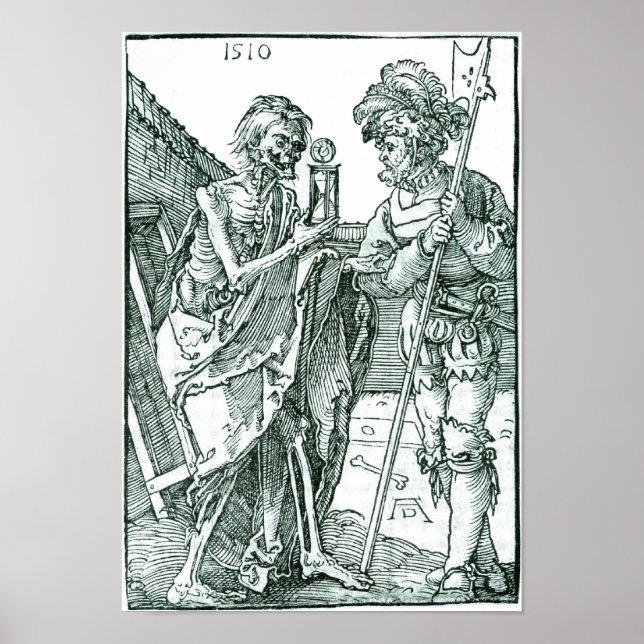 Affiche Albrecht Dürer - Mort & Le Landsknecht (Devant)