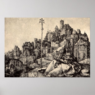 Affiche Albrecht Durer St Anthony à la ville