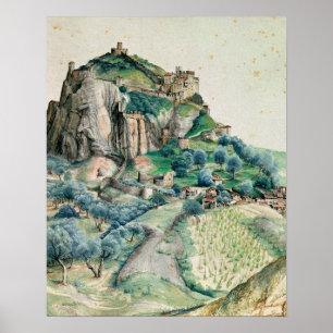 Affiche Albrecht Durer - Vue Sur La Vallée De L'Arco.