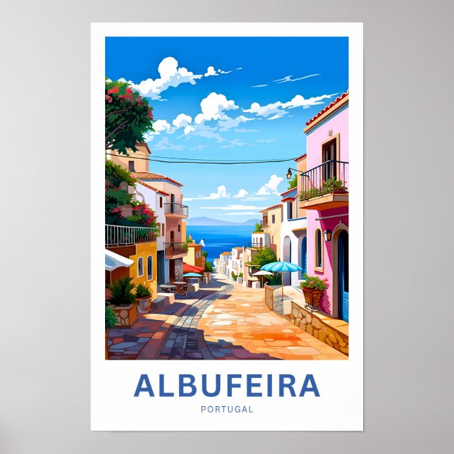 Affiche Albufeira Portugal Travel Print (Devant)