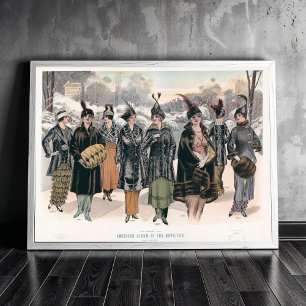 Affiche Album américain de nouveautés en fourrure (1914)