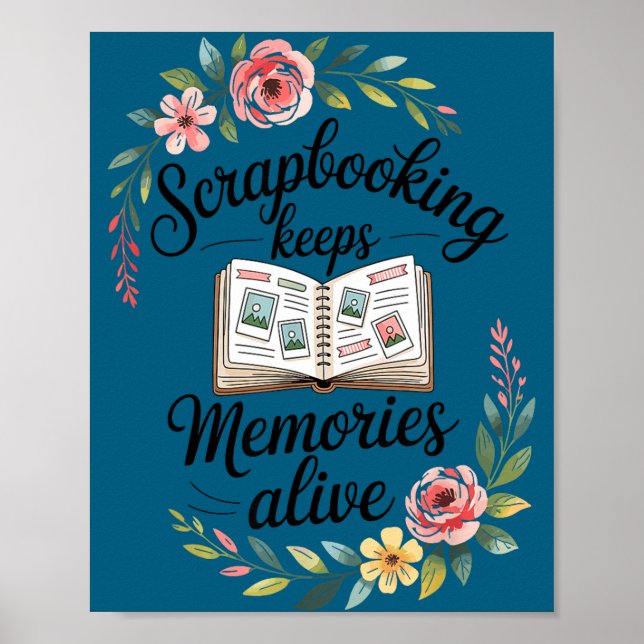 Affiche Album scrapbooking mignon  (Devant)
