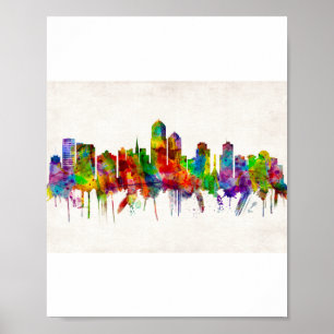 Affiche Albuquerque New Mexico Skyline