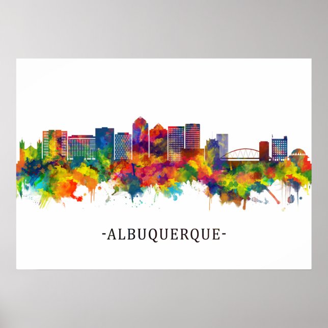 Affiche Albuquerque New Mexico Skyline (Devant)