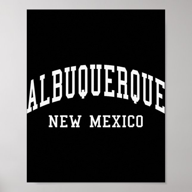 Affiche Albuquerque - New Mexico - Throwback Design - Clic (Devant)