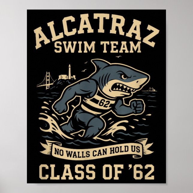 Affiche Alcatraz Penitentiary Swim Team  (Devant)