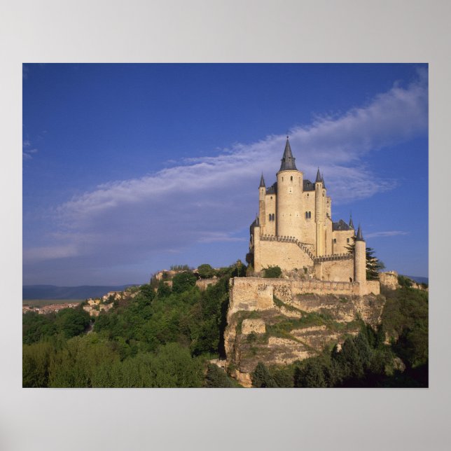 Affiche Alcazar, Ségovie, Castille-et-León, Espagne (Devant)