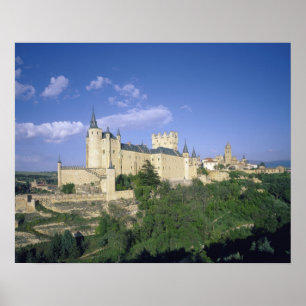 Affiche Alcazar, Ségovie, Castille Léon, Espagne 2