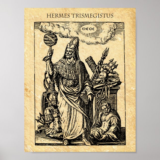 AFFICHE ALCHEMY HERMES TRISMEGISTUS (Devant)