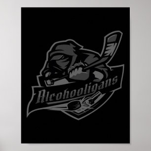 Affiche Alcohooligans Édition Blackout Hockey sur Glace To