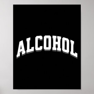 Affiche Alcool Drôle Boire Préparé Esthétique Bière Vin 