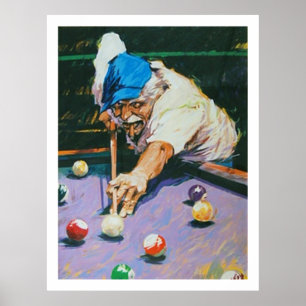Affiche Aldo Luongo Billiards