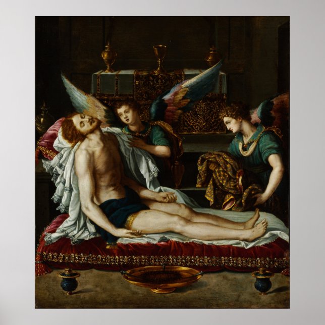 Affiche Alessandro Allori - Corps du Christ annoté (Devant)