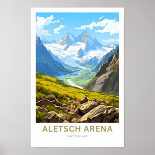 Affiche Aletsch Arena Suisse Imprimer