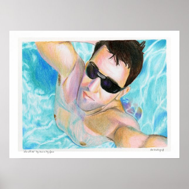 Affiche "Alex All Wet" Mon visage sur Mon Spa... (Devant)