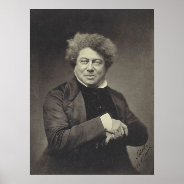 Affiche Alexander Dumas Portrait (Devant)