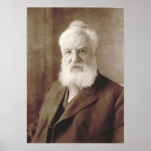 Affiche Alexander Graham Bell Portrait